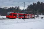 SZU: Ab Zürich HB verkehren die Züge der SZU als S 4 nach Langnau Gattikon und Sihlwald sowie als S 10 auf den Uetliberg. Doppeltraktion der S 10 mit Doppeltraktion Be510 bei Ringlikon am 23. Januar 2016. Die neuen Zweispannungs-Triebzüge können auf beiden Linien eingesetzt werden.
Foto: Walter Ruetsch  