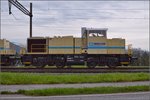 761-winterthur-8211-waldshut/499659/br-580-der-mueller-rail-ag BR 0 580 der Müller-Rail AG im alten Bahnhof von Weiach. Hier 580 010-3. April 2016.