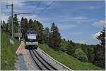 Da die Strecke von Lally bis auf dem Les Pléiades als *touristischer Verkehr  eingestuft wird, wendeten die CEV MVR Züge währen der erste Welle des Covid 19 in Lally. 

Im Winter 2020/2021 hingegen verkehren die Züge bis zur Endstation Les Pléiades, dürfen aber ab Lally gemäss Skilift und Seilbahnbestimmungen (!) nur zu 2/3 besetzt sein.

Im Bild der CEV MVR SURF ABeh 2/6 7502  Blonay  

8. Mai 2020