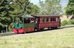 Museumsbahn Blonay-Chamby.Dampftram G2/2 Nr.4  Rimini (1900)mit Wagen auf Bergfahrt.Chamby 07.06.14