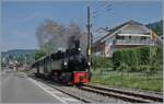 Die SEG G 2x 2/2 105 der Blonay Chamby Bahn hat mir dem Morgendampzug Blonay verlassen und dampft nun Chaulin entgegen. 

15. Juni 2025 