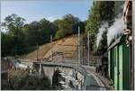 Sanierung des Baye de Clarens Viaduktes: Die Arbeiten am westlichen Brückenkopf haben begonnen und die Strecke führt hier bereits über eine Hilfsbrücke.

30. Sept. 2023