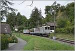 Les chemins de fer disparus - Die verschwundenen Bahnen (LLB 1915 - 1967) Der Leuk Leukerbad Bahn (LLB) Triebwagen mit der Anschrift ABFe 2/4 N° 10 der Blonay Chamby Bahn ist mit passenden Wagen bei Kilometer 6.6 als Museumszug auf dem Weg von Blonay nach Chaulin.

13. September 2025 