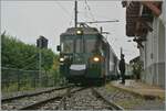 Autour de la voie ferrée / Rund um die eiserne Bahn (Herbstevent 2024) - Der GFM (Historique) BDe 4/4 141 ist mit seinen Personenzug in Chamby angekommen und wird in Kürze nach Chaulin