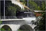 L'aventure ferroviaire de l'Oberland Bernois / Das Bahnabenteuer des Berner Oberlands - die HG 3/4 N� 3 der Blonay Chamby Bahn l�sst Dampf ab...
auf dem Baye de Clarens Viadukt legt der Dampfzug von Chaulin nach Blonay einen kurzen Halt ein und l�sst lautstark Dampf ab. 

6. September 2026 