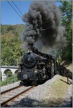 L'aventure ferroviaire de l'Oberland Bernois / Das Bahnabenteuer des Berner Oberlands - Themenfremd* wurde auch gedampft, und wie! Nach dem den Sommer infolge Waldbrandgefahr �ber nicht mit Dampf gefahren werden durfte, zeigt nun die HG 3/4 N� 3 der Blonay Chamby Bahn mit einer herrlichen Dampffahne lange nicht m�gliches. Die HG 3/4 3 ist in der Baye de Clarens Schlucht auf dem Weg von Blonay nach Chaulin. 

*die JS G 3/3 N� 6 ist noch in Revision / die Bahnen der Region Berner Oberland waren schon fr�hzeitig elektrifiziert 

6. September 2026 