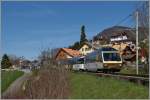 Der MOB Panormaic-Express 2119 von Zweisimmen nach Montreux bei Les Planches.