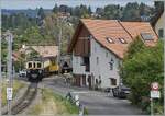 L'aventure ferroviaire de l'Oberland Bernois / Das Bahnabenteuer des Berner Oberlands - der MOB FZe 6/6 2002 ist mit seinem Riviera Belle Epoque Zug 200207E bei Planchamp auf dem Weg nach Montreux.

5. September 2026