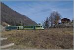 Obwohl seit der Inbetriebnahme auch f�r die ASD zugelassen sieht man die TPC GTW Beh 2/6 auf der ASD ziemlich selten. Das Bild zeigt den Beh 2/6 542 in den Weinbergen oberhalb von Aigle auf der Fahrt nach Les Diablerets. 

9. Februar 2026