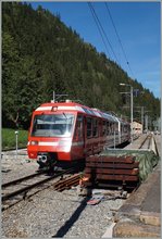 Während auf der Strecke zwischen Martigny und Le Châtelard Fontière die TMR Züge angebrieben vom BVA auf den meisten Streckneabscnitten von der Fahrleitung gespeist werden, endet