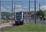 Der AAR ABe 4/12 73  Saphir  ist in Gontenschwil angekommen und wartet auf seinen Gegenzug. 

14. Mai 2022