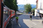 855-st-gallen-8211-appenzell/505705/appenzellerbahnen---zahnstangenrampe-von-stgallen-nach Appenzellerbahnen - Zahnstangenrampe von St.Gallen nach Riethüsli. Auf der Fahrt hinunter nach St.Gallen. 10.Juni 2016. 