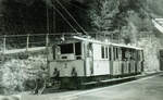 Brunnen - Morschach - Axenstein: Lok 2 + Wagen 5 in Brunnen, 6.August 1963 