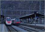 SBB ETR 610 und ein  Walliser  Domino in Brig.