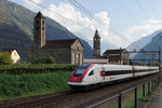 SBB: IC Zürich-Lugano vor der prächtigen Kulisse der beiden Kirchen San Nicola und San Michele am 13.