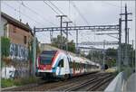 Auf den ersten Blick, eine banale Aufnahme: ein Nachschuss auf einen SBB LEX RABe 522; das Besondere: der SBB RABe 522 229 ist als RL7 23535 auf dem Weg von Annemasse nach Vernier und verl�sst in