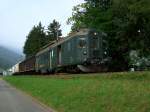 Der OeBB BDe 4/4 1632 am 29.08.2008 mit einem Gterzug kurz vor der Einfahrt in Balsthal. 
