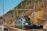 Der BLS Be 4/4 762 ist als Regionalzug Birg - Goppenstein - Brig im Einsatz und erreicht Hohtenn.