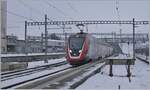 Ein SBB RAQBDe 502  Twindexx  ist als IC1 vn GEnèe nach St.Gallen unterwegs und fährt ohne Halt durch Romont.