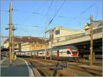 Ein Nummerloser (jedenfalls auf der Stirnseite)* 511 in Lausanne auf der Fahrt nach Romont.