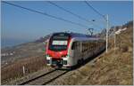  Fernverkehr  auf der Train de Vignes Strecke: der für den Fernverkehr beschaffte SBB Flirt3 RABe 523 503  Mouette  (RABe 94 85 0 523 503-6 CH-SBB) ist als S7 auf der Train de Vignes Strecke