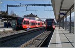 In St-Imier kreuzen sich die Regionalzüge 7217 und 7114.