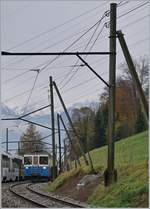 Der MOB ABDe 8/8 4001  Suisse  auf einer Extrafahrt in Sendy-Sollard.