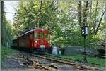 Bifurcation Chaulin - hier zweigt die Strecke zum Museumsbahnhof von der Strecken Chamby Blonay ab. Z�ge nach werden aus dem Museusbahnhof bis hinter die Weiche geschoben, und fahren dann mit der Lok bzw. dem Triebwagen voraus in Richutng Blonay. 
Auf der abzweigenden Strecke gleich hinter meinem R�cken beginnen die Gleisanlagen des Museumsbahnhofs. 

2. Mai 2026