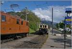 fze-66/849131/festival-suisse-de-la-vapeur-2024 Festival Suisse de la vapeur 2024 / Schweizer Dampffestival 2024 der Blonay-Chamby Bahn - und da wird vorwiegend gedampft, aber eben nur 'vorwiegend': So kommen auch E-Loks und Triebwagen zum Einsatz: in Blonay wartet die RhB Ge 4/4 81 mit ihrem Extrazug von Vevey nach Chaulin auf den Gegenzug, der mit dem MOB DZe 6/6 2002 gerade ankommt.

19. Mai 2024