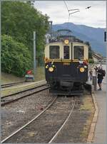 L'aventure ferroviaire de l'Oberland Bernois  /  Das Bahnabenteuer des Berner Oberlands - der MOB FZe 6/6 2002 �bernimmt in Blonay ihren Belle Epoque Zug nach Montreux. 

5. September 2026