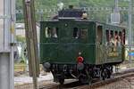 Am 26 Mai 2019 t�fft der CZm 1/2 Uebb-31 als Pendeltriebwagen  aus das Depot der Verein Mikado 1244 in Brugg nach Bahnhof Brugg AG w�hrend das Pfingstendampdwochenende.