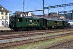 Am 24 Mai 2026 zieht UeBB 31 ein k�rzer Pendelzug nach das Bw der Verein Mikado 1244 aus Brugg AG und wird vom Parkplatz gerne fotografiert.
