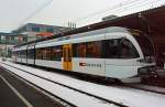 Elektrischer Stadler Gelenktriebwagen GTW 2/6 (RABe 526 740-6) der THURBO AG am 08.12.2012 im Bahnhof Konstanz.