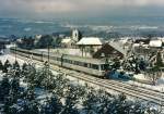 SBB: Bis vor dem endgültigen Aus Ende 2000, standen noch einige RAe TEE II als TGV-Zubringer auf der Strecke Bern - Frasne mit grauem Anstrich im Einsatz.