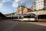 Der SURF ABeh 2/6 7503  Blonay-Chamby   der MVR (Transports Montreux–Vevey–Riviera, ex CEV - Chemins de fer électriques Veveysans) steht am 26.