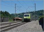 Die BLS Re 465 001 erreicht Reichenbach im Kandertal.