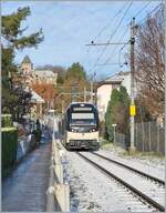 So richtig Winter ist es noch nicht: Der CEV MVR ABeh 2/6 7508 erreicht als R 35 von Vevey kommend Blonay. 

23. Nov. 2024