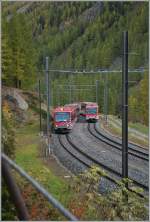 Kreuzung zweier  Zermatt-Schuttle  in Kalter Boden.