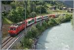 Der Glacier Express nach St.Moritz bei Neubrück.