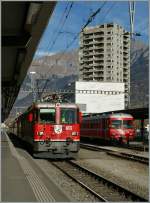 Vor dreiig Jahren die moderne RhB: Ge 4/4 II und Be 4/4 Pendelzug.