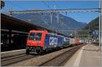 Die SBB  Cargo Re 484 021 in Bellinzona.