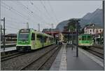 Der TPC ASD ABe 4/8 471 ist als R71 431 von Les Diablerets kommend in Aigle eigetroffen und wir nach einer knappen Stunde Wendezeit als R71 440 wieder nach Les Diablerets hochfahren.