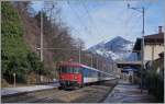 Der SBB IR 3317 von Brig nach Domodossola bei der Durchfahrt in Preglia.