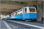 Der Rochers de Naye Bhe 2/4 204 und 203 in Montreux.