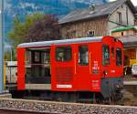 Tm 2/2 II - 983 (Tm 172 983-9) der der zb (Zentralbahn) abgestellt am 29.09.2012 in Meiringen.