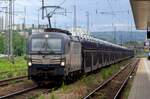 Leider waren die Belichtungsverhältnisse am 27 Mai 2022 in Regensburg für ZSSK Cargo 383 205 eher schlicht...