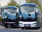 MAN Lion's Coach und Neoplan Tourliner Vorführwagen in Hannover auf der IAA.