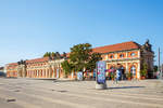   Der Marstall des Potsdamer Stadtschlosses, welches das Filmmuseum Potsdam beherbergt, am 19.09.2018.