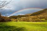 Regenbogen ber dem Hellertal am 24.04.2012 bei Herdorf-Sassenroth.