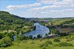 Die Mosel zwischen Wasserliesch (D) und Wasserbillig (L) am 31.05.2020.